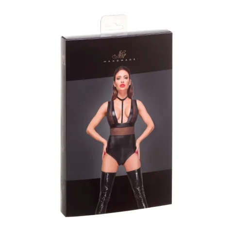 Боді з мокрим ефектом Noir Handmade F183 Powerwetlook body, L