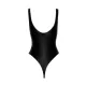 Боді з мокрим ефектом Noir Handmade F244 Powerwetlook body with high cut bottom hem, L
