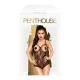 Боди с открытой грудью и спиной Penthouse — Turned On Black S/M