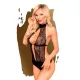 Боди с высоким воротником и глубоким декольте Penthouse — Perfect Lover Black L/XL