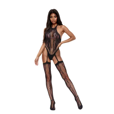 Бодистоккинг — Bodystocking 6090, черный, размеры S/L