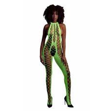 Бодістокінг - Ouch! Bodystocking With Halterneck, зелений XS/XL