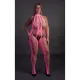 Бодістокінг - Ouch! Bodystocking With Halterneck, рожевий XL/4XL