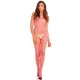 Бодістокінг - Rene Rofe Lingerie Industr. Net Suspender Bodystocking, рожевий