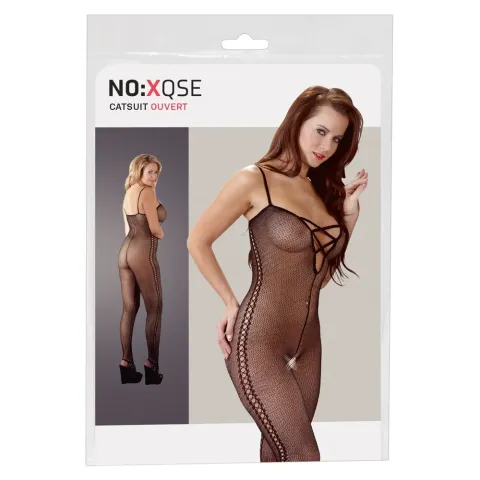 Бодістокінг - NO:XQSE Net Catsuit, чорний 2XL/3XL