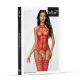 Бодістокінг - Bodystocking 2054, червоний - One Size