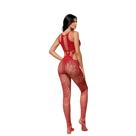 Бодістокінг - Bodystocking 2107 червоний - One Size