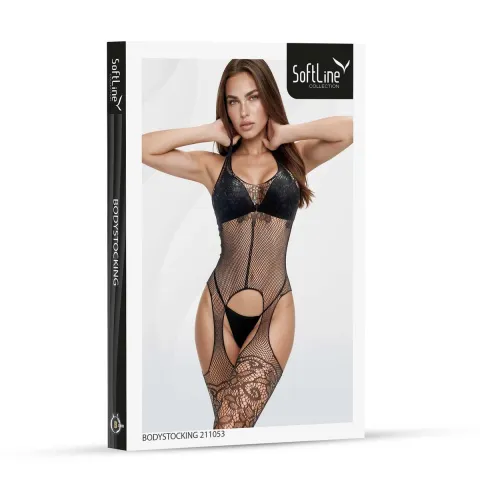 Бодистоккинг — Bodystocking 211053, черный, один размер