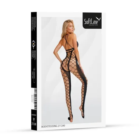 Бодистоккинг — Bodystocking 211240, черный, один размер