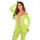 Бодістокінг Leg Avenue Безпромежность Бельё без ног Бодистокинг One Size Neon Green