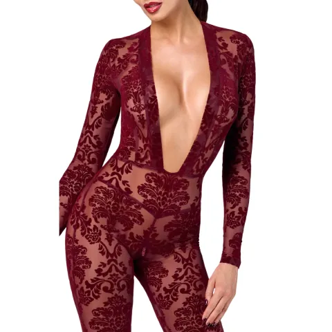 Бодістокінг Noir Handmade F382 Kink Royal Catsuit M