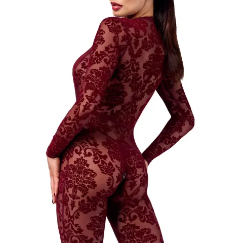 Боди-чулок Noir ручной работы F382 Kink Royal Catsuit XL