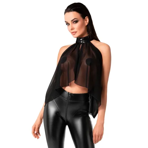 Bolero Noir Handmade F349 Tulle bolero - 6XL
