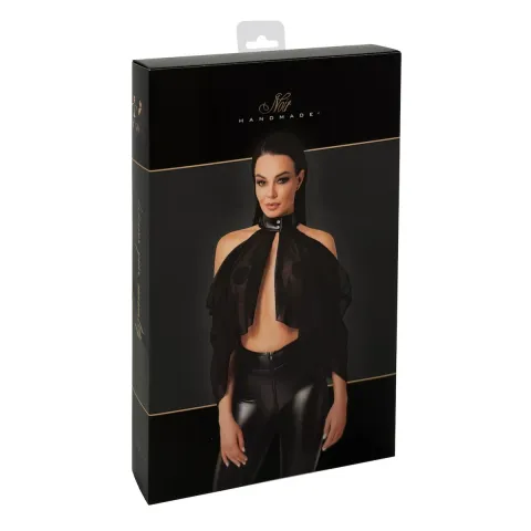 Bolero Noir Handmade F349 Tulle bolero - 6XL
