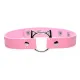 Чокер Master Series Kinky Kitty Ring Slim Choker - розовый