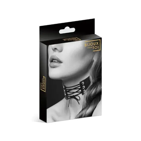 Чокер со шнуровкой Bijoux Pour Toi — LACET, экокожа