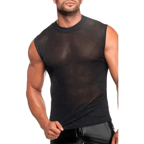 Мужская футболка Noir Handmade H083 Onyx с майкой XL из кожи