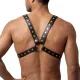 Чоловіча портупея Art of Sex - Spartacus, натуральна, колір чорний, розмір XS-M