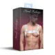 Мужская нагрудная портупея из натуральной кожи Feral Feelings — Bulldog Harness White