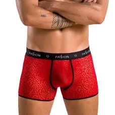 Мужские прозрачные боксёры Passion 046 SHORT PARKER XXL/XXXL Красные, сетчатая, леопард