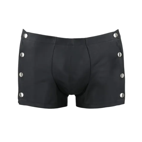Мужские кожаные боксёры с заклёпками Passion 048 SHORT DAVID XXL/XXXL ЧЁРНЫЙ