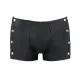 Мужские кожаные боксёры с заклёпками Passion 048 SHORT DAVID XXL/XXXL ЧЁРНЫЙ