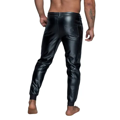 Мужские треггинги Noir ручной работы H063 Powerwetlook, 3XL, влажный эффект