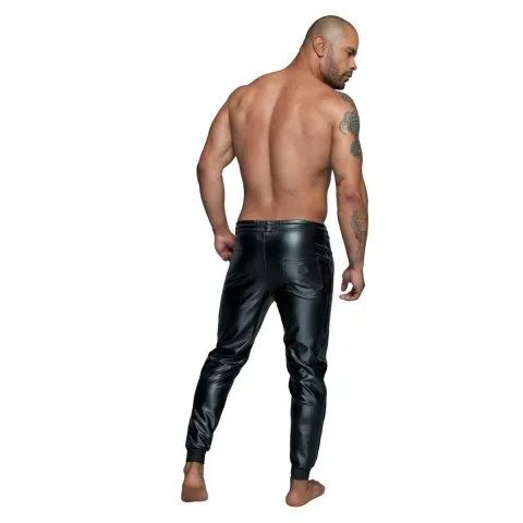 Мужские треггинги Noir ручной работы H063 Powerwetlook, 3XL, влажный эффект