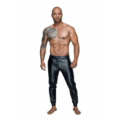 Мужские треггинсы Noir ручной работы H063 Powerwetlook, XL, влажный эффект