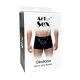 Чоловічі труси з сюрпризом Art of Sex - Gladiator, чорні з ефектом мокрого оксамиту, розмір S