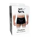 Мужские трусы с сюрпризом Art of Sex — Gladiator, черные с эффектом мокрого бархата, размер XL