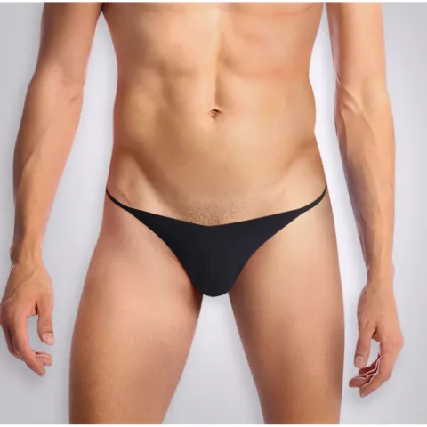 Мужские трусики XS–2XL с силиконовой анальной пробкой Art Sex — Sexy Panties plug size S Black