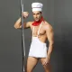 Мужской эротический костюм шеф-повара «Умелый Джек» One Size: белья, фартук, шарф и кепка
