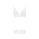 Эластичный топ с кружевом Passion PS001 TOP L, белый