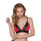Эластичный топ с кружевом Passion PS001 TOP M, красно-черный