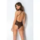 Еротичне боді Passion DOLLY BODY, L/XL, black, з відкритими чашками