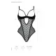 Эротическое боди Passion MARINA BODY, L/XL, черное, с открытыми чашками