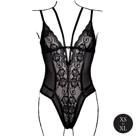 Еротичний боді - Bodysuit with Adjustable Sliders