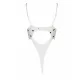 Еротичний боді з малюнком Passion LOVELIA BODY XXL/XXXL, white
