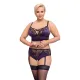 Эротический комплект — BH Set, фиолетово-черный, XL