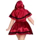 Эротический костюм «Красная шапочка» Leg Avenue Gothic Red Riding Hood 1X–2X, платье, накидка