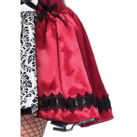 Эротический костюм «Красная шапочка» Leg Avenue Gothic Red Riding Hood 1X–2X, платье, накидка