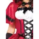 Эротический костюм «Красная Шапочка» Leg Avenue Gothic Red Riding Hood L, платье, накидка