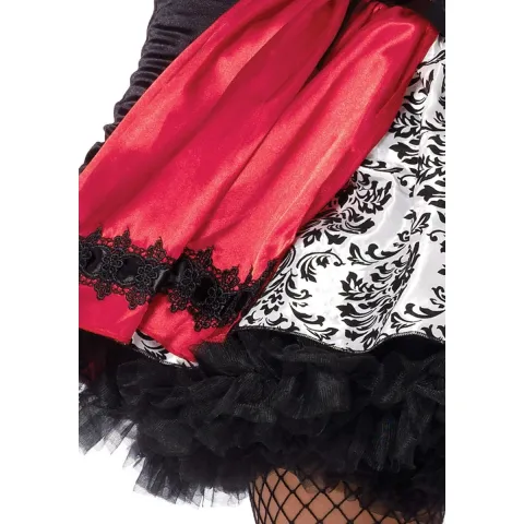 Эротический костюм «Красная Шапочка» Leg Avenue Gothic Red Riding Hood L, платье, накидка