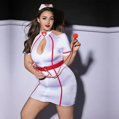 Костюм эротической медсестры JSY P61115 Plus Size