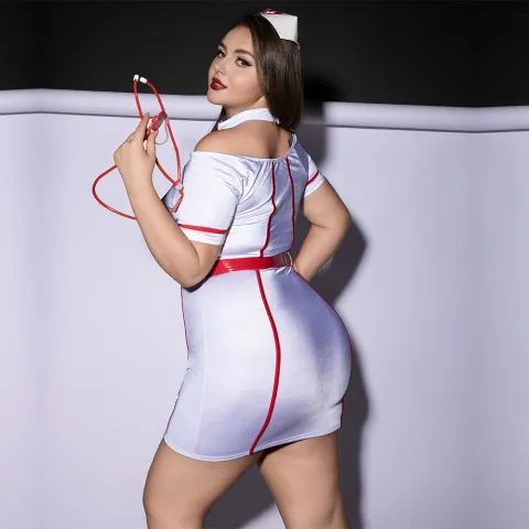 Костюм эротической медсестры JSY P61115 Plus Size