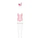 Еротичний костюм зайчика Obsessive Bunny suit 4 pcs costume pink S/M, рожевий, топ з підв’язками
