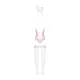 Еротичний костюм зайчика Obsessive Bunny suit 4 pcs costume pink S/M, рожевий, топ з підв’язками