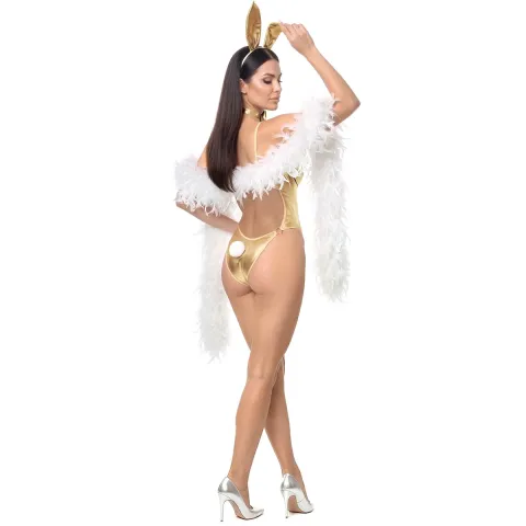 Еротичний костюм зайки Art of Sex - Secret bunny, колір золото, розмір L