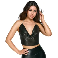 Топ - Cottelli Collection Metal Top Black S-L
